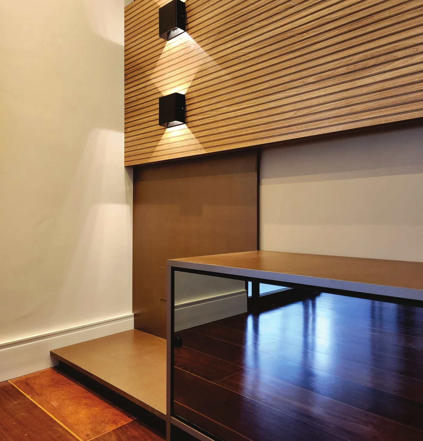 Detalhe de acabamento em ambiente Tercetto